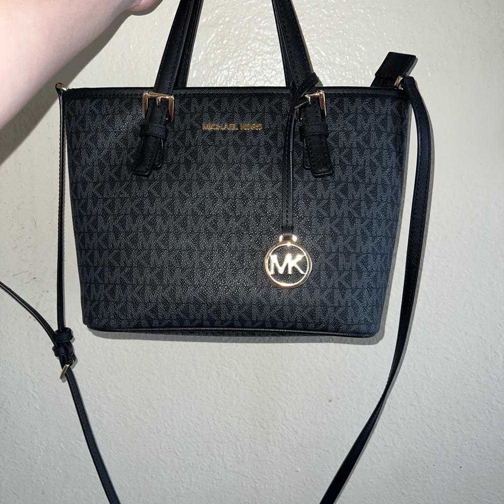 USED Jet Set Travel Extra-Small Logo Top-Zip Tote Bag